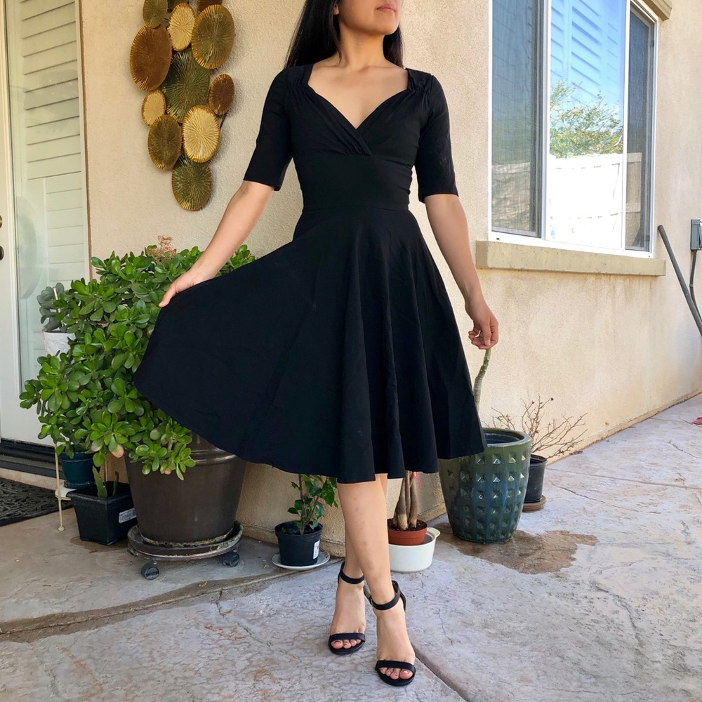 Black pin-up dress